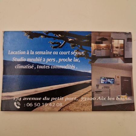 Studio Meuble Au Rdc , Proche Lac Aix-les-Bains Bagian luar foto